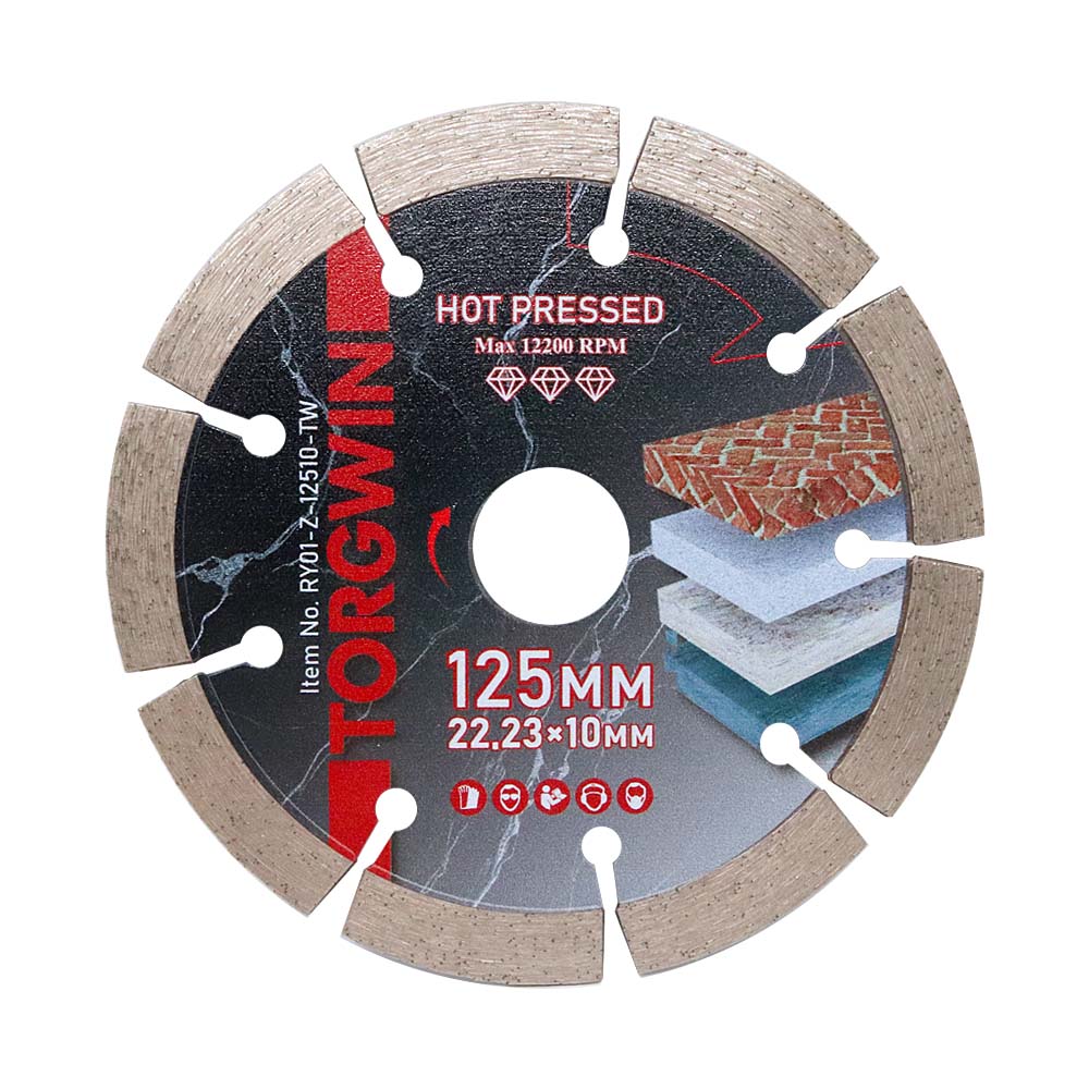 গরম চাপা বিভাগযুক্ত হীরা কংক্রিট কাটার জন্য ফলক